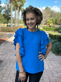RUFFLED FEATHERS TIERED TOP