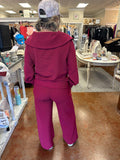 MY POINT RIBBED HALF ZIP SET