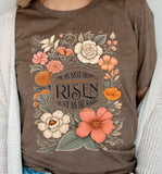 FLORAL HE HAS RISEN GRAPHIC TEE