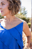 IT'S IN THE MATH DIAGONAL RUFFLE CAMI