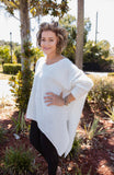RIDE THE WAVES ASYMMETRICAL SWEATER