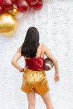 CHIEF SEQUIN SHORTS