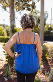 IT'S IN THE MATH DIAGONAL RUFFLE CAMI