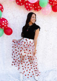 STRUTTIN' IN STRAWBERRY GLITTER MAXI
