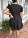 DREAM DEEPER FRONT TIE DRESS