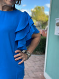 RUFFLED FEATHERS TIERED TOP