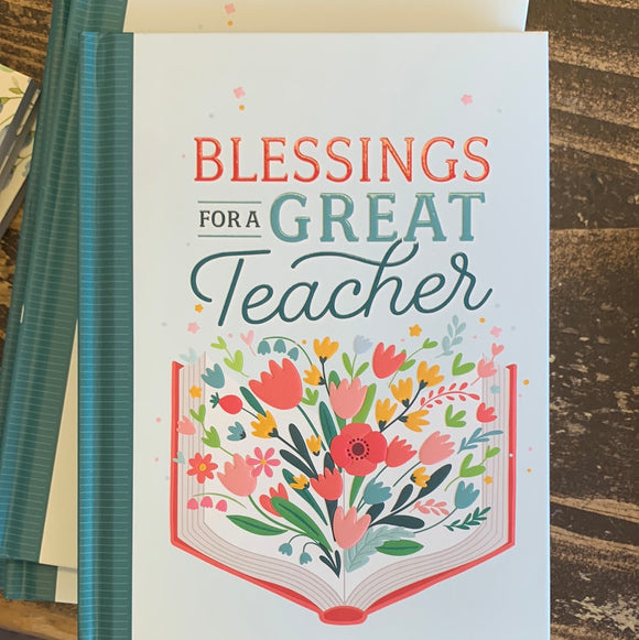 BLESSINGS FOR A GREAT TEACHER INSPIRATION BOOK