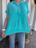 FINDING MY PLACE GAUZE TOP