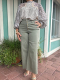 KOOLER IN KHAKI HIGH WAISTED PANT