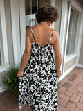 PARTLY CLOUDY FLORAL MIDI DRESS