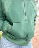 DOVE FUNNEL NECK HALF ZIP