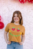 STRAWBERRY SMILE CROPPED TEE