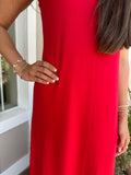 BERRY STROLL SLEEVELESS MAXI DRESS
