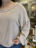 OUT AGAIN COMFY KNIT TOP
