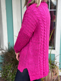 KNITTED IN PERFECTION COWL NECK SWEATER