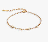 ALEX & ANI CRYSTAL MAMA TENNIS BRACELET