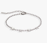 ALEX & ANI CRYSTAL MAMA TENNIS BRACELET