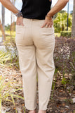 KOOLER IN KHAKI HIGH WAISTED PANT