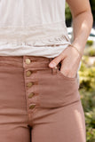 KOOLER IN KHAKI HIGH WAISTED PANT