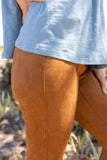 SPANX FAUX SUEDE LEGGINGS