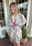 STAY IN LOVE SWIRL PRINT DRESS