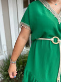 THE HIGH ROAD BELTED DRESS