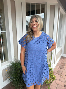 POINT TAKEN POLKA DOT LACE DRESS