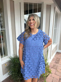POINT TAKEN POLKA DOT LACE DRESS