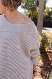 RIDE THE WAVES ASYMMETRICAL SWEATER