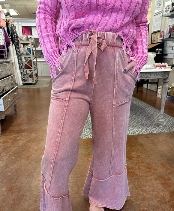 DOUBLE TAKE FLARE HEM PANTS
