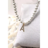 PEARLIE GIRLIE INTIAL NECKLACE