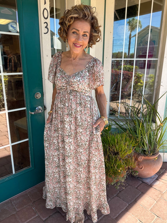 ENCHANTING TIMES FLORAL MAXI