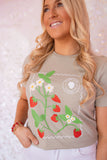 STRAWBERRY STAMP TEE