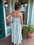 BRUNCH PLEASE LINEN MAXI DRESS
