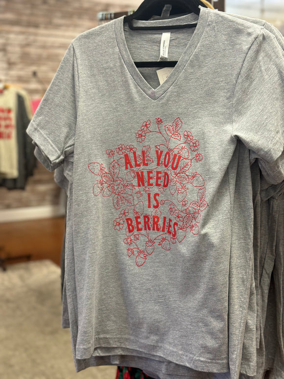 ALL YOU NEED IS STRAWBERRY TEE