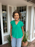 THE GIONA TASSEL SLEEVE BLOUSE