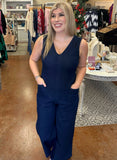 BOUND TO BE DENIM JUMPSUIT