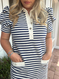 CALM BREEZE PULLOVER DRESS