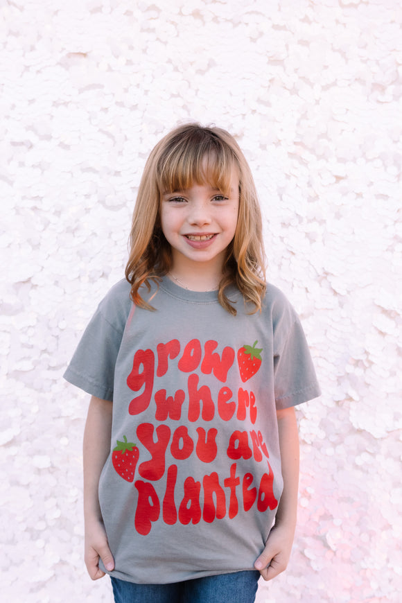 GROW WHERE YOU ARE PLANTED KID'S TEE