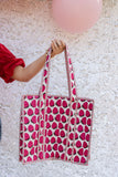 THE STRAWBERRY COTTON HANDMADE TOTE BAGS