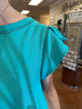 SWEET MEMORIES TULIP SLEEVE TOP