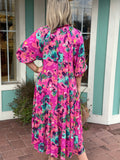 MY HEART WILL GO ON FLORAL PRINTED MAXI