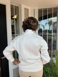 THE HALF ZIP BRAIDED SWEATSHIRT