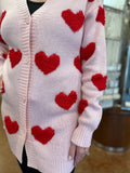 THE LIGHT PINK HEART CARDIGAN