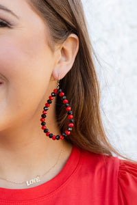 WE GOT SPIRIT BEADED DANGLE EARRING