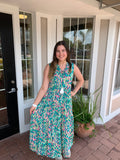 SUMMER OASIS MIDI DRESS