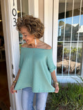 INVESTED IN YOU TWISTED TRIM TOP