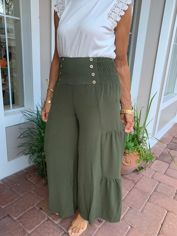 WALKING ON CLOUDS HIGH WAIST PALAZZO PANTS
