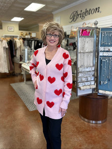 THE LIGHT PINK HEART CARDIGAN