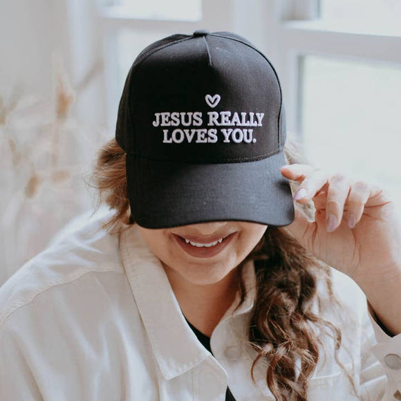 JESUS REALLY LOVES YOU HAT